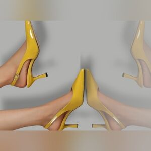 🛑BOGO 🆕Luxe-Look "Golden Earth-Yellow" Slingback Shoe